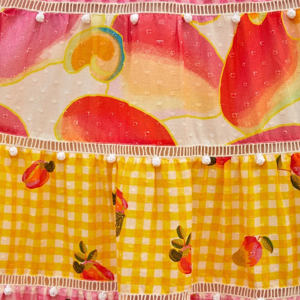 NWT | FARM Rio Mixed Picnic Maxi Dress - Picture 3 of 8